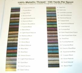 Metallic Thread  individual